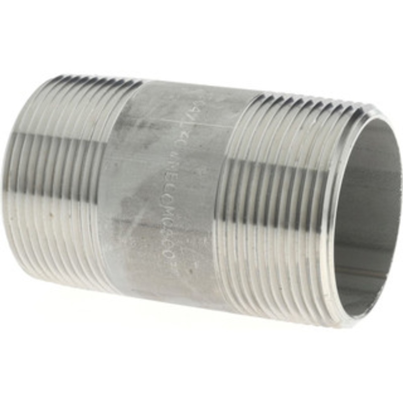 Merit Brass 1-1/2 x 3 304/304L Stainless Steel Pipe Nipple Welded, Threaded, Schedule 40 4124-300 – 36904035