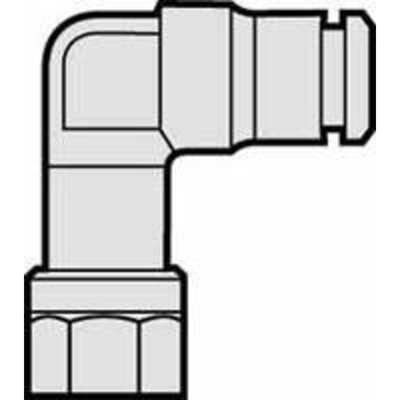 Norgren 1/8 Outside Diam, 1/8 NPTF, Nickel Plated Brass Push-to-Connect Tube Female Swivel Elbow 260 Max psi, Tube to Female NPT Connection 124480118 – 48797005