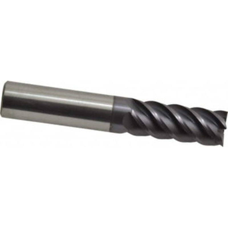 Accupro 1/2, 1-1/4 LOC, 1/2 Shank Diam, 3 OAL, 5 Flute, Solid Carbide Square End Mill Single End, AlTiN Finish, Spiral Flute, 45 Helix, Centercutting, Right Hand Cut, Right Hand Flute 5455000C11 – 00052803