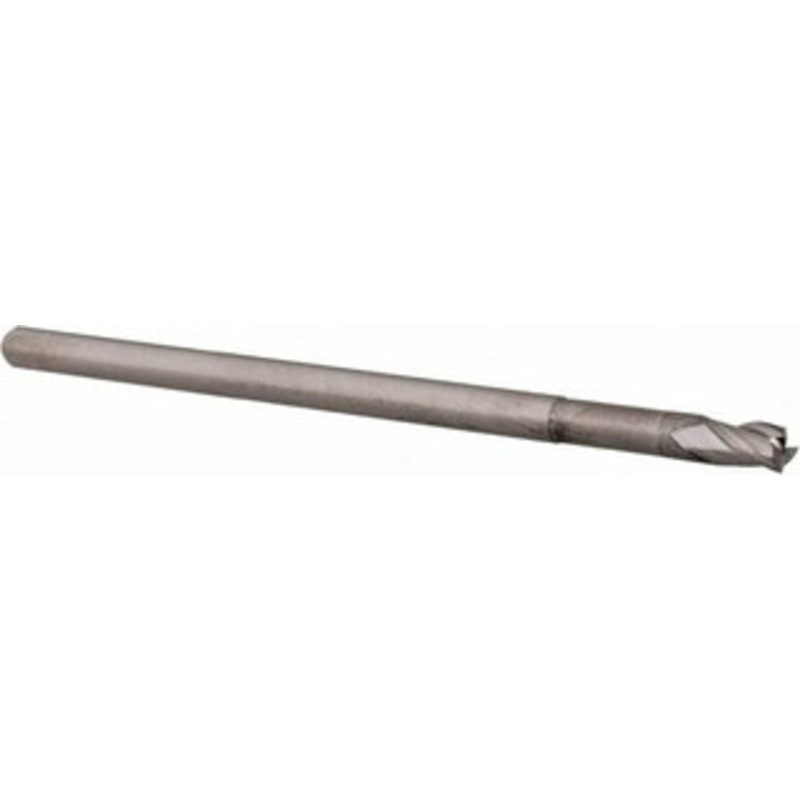 Accupro 1/8, 0.187 LOC, 1/8 Shank Diam, 2-1/2 OAL, 3 Flute, Solid Carbide Square End Mill Single End, Uncoated, Spiral Flute, 30 Helix, Centercutting, Right Hand Cut, Right Hand Flute, Series Miniature 6501406 – 62787072