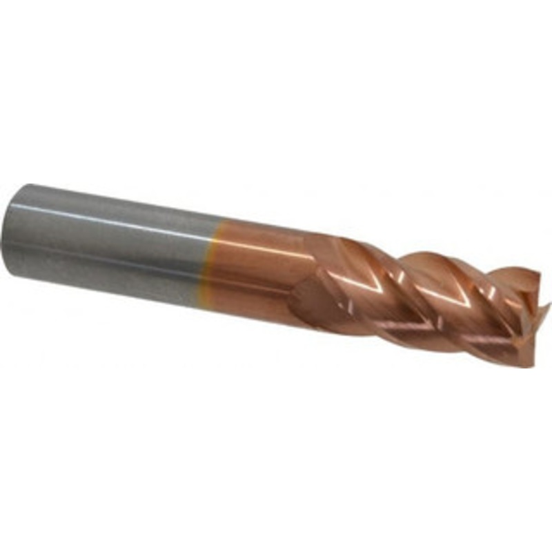 Accupro 18mm, 38mm LOC, 18mm Shank Diam, 92mm OAL, 4 Flute, Solid Carbide Square End Mill Single End, TiCN Finish, Spiral Flute, 40 Helix, Centercutting, Right Hand Cut, Right Hand Flute 12182653 – 01217140
