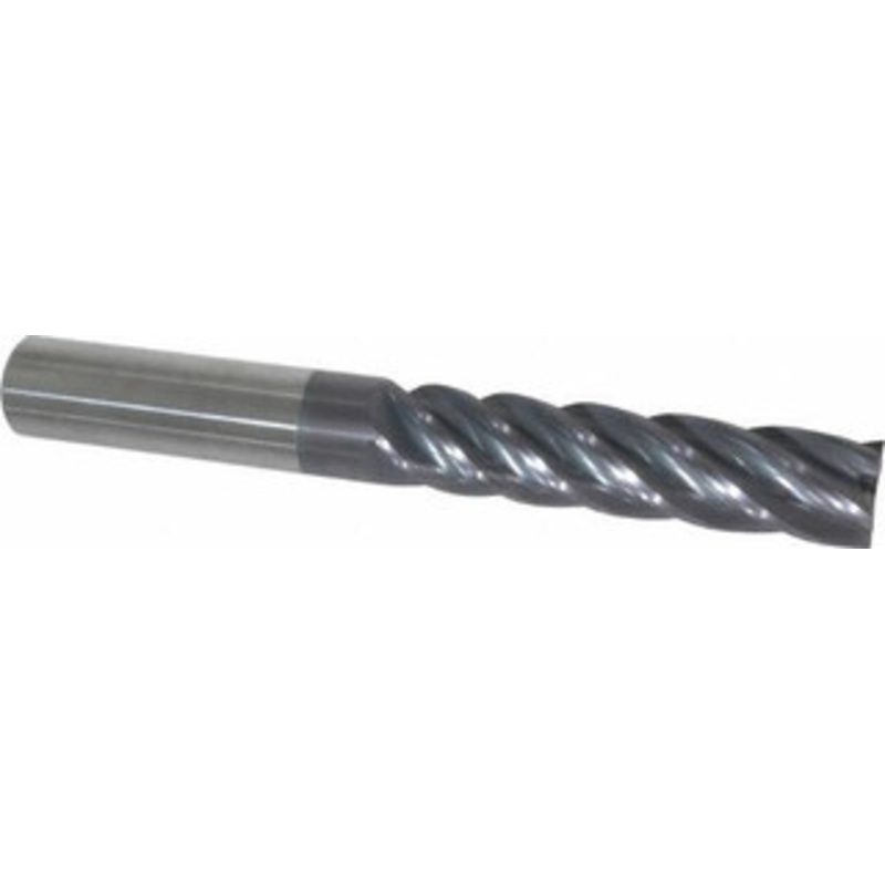 Accupro 3/4, 3-1/4 LOC, 3/4 Shank Diam, 6 OAL, 5 Flute, Solid Carbide Square End Mill Single End, AlTiN Finish, Spiral Flute, Variable Helix, Centercutting, Right Hand Cut, Right Hand Flute 546X7500C11 – 04612461