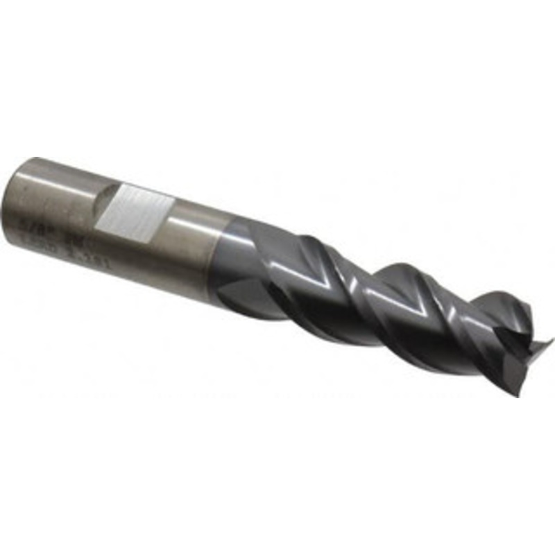 Cleveland 5/8, 1-5/8 LOC, 5/8 Shank Diam, 3-7/8 OAL, 3 Flute, Powdered Metal Square End Mill Single End, TiCN Finish, Spiral Flute, 42 Helix, Centercutting, Right Hand Cut, Right Hand Flute, Series PM-539R C40083 – 00394551