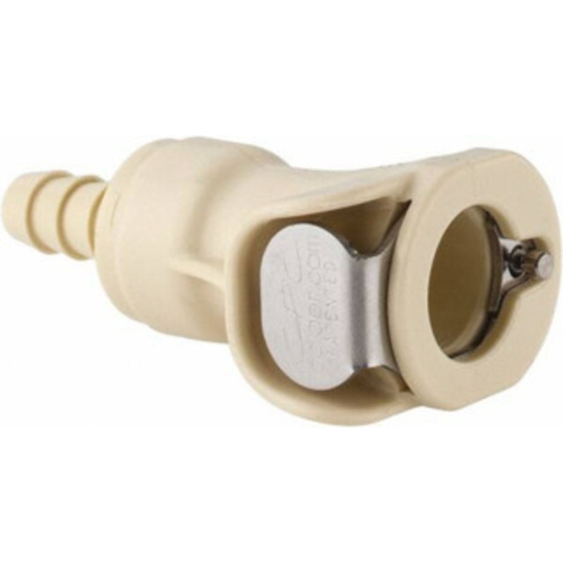 CPC Colder Products 1/4 Nominal Flow, 1/4 ID, Female, Inline Hose Barb-Female Socket 120 Max psi, 32 to 160F, Polypropylene Coupling, EPDM O-Ring PLCD1700412 – 48731723