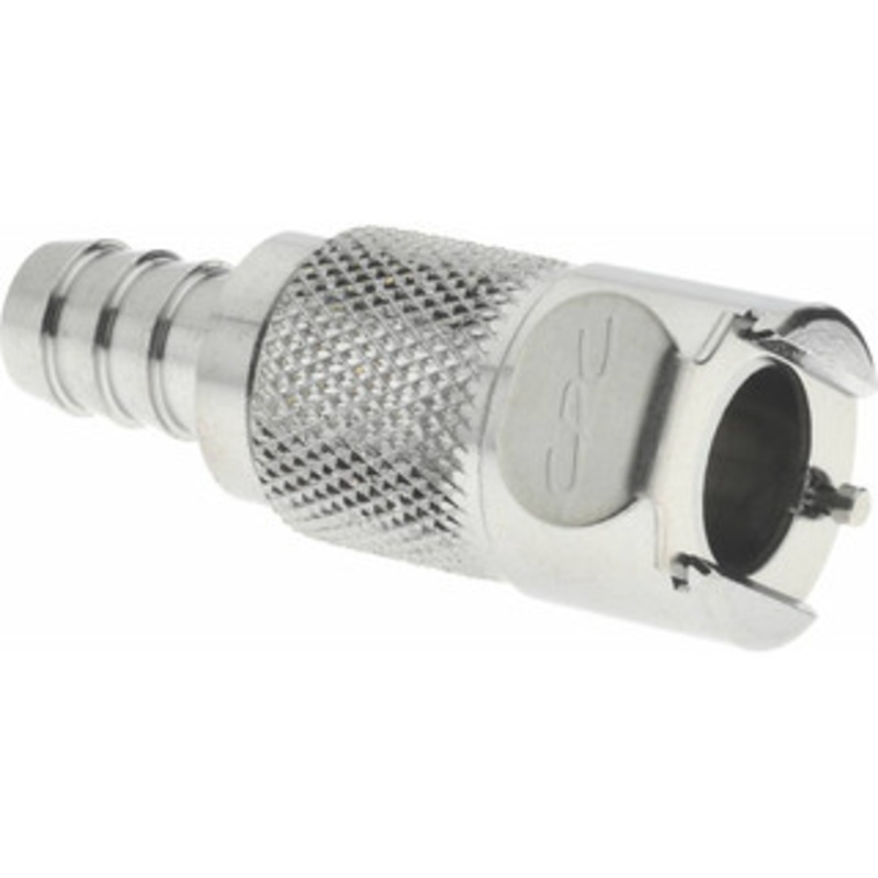 CPC Colder Products 3/8 Inside Tube Diam, Brass, Quick Disconnect, Hose Barb Inline Coupling Body 250 Max psi, -40 to 175F, 1.87 OAL x 0.75 Overall Height, Chrome Plated LC17006 – 05849591
