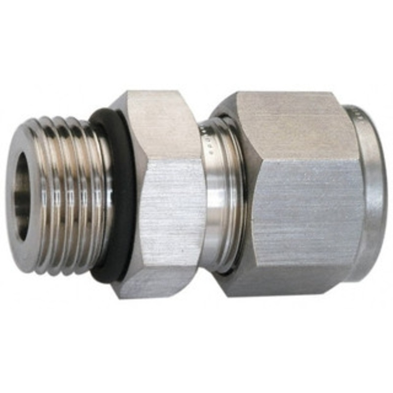 Ham-Let 1/2 Tube OD x 9/16-18 Straight Thread Stainless Steel Compression Tube Male Connector Comp x Male SAE Ends 3001947 – 86760485