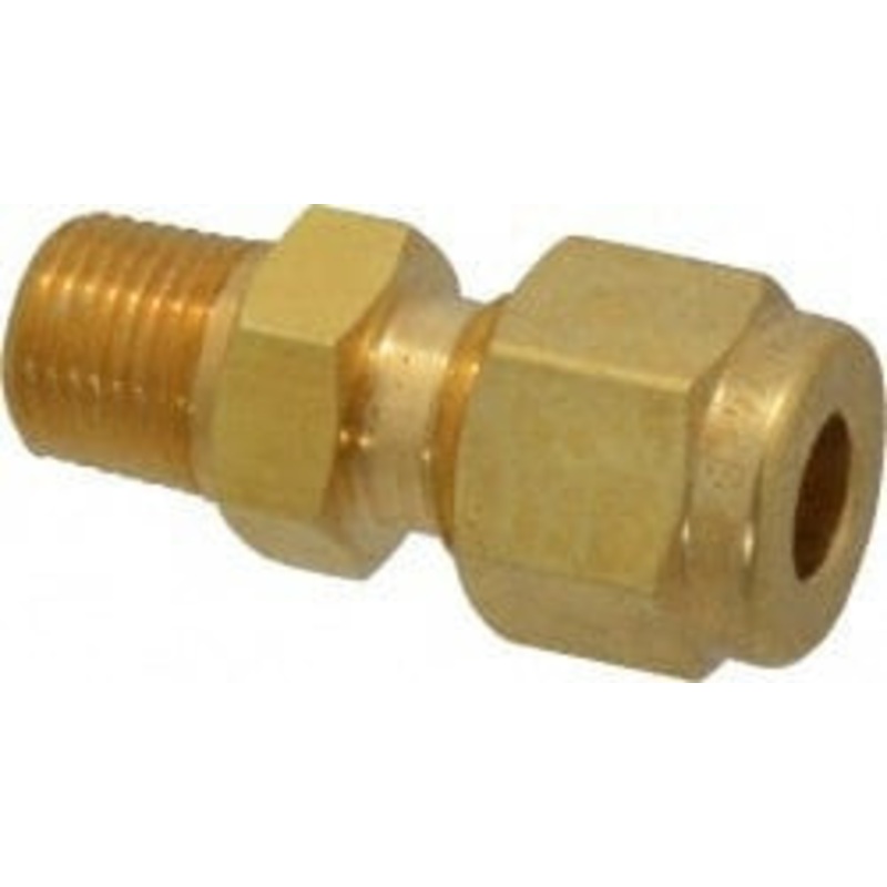 Ham-Let 1/4 Tube OD x 1/8 MPT Brass Compression Tube Male Connector Comp x MNPT Ends 3102160 – 86760873