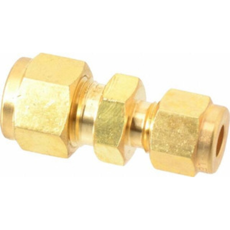 Ham-Let 3/8 x 1/4 Tube OD Brass Compression Tube Union Comp x Comp Ends 3101822 – 89370613