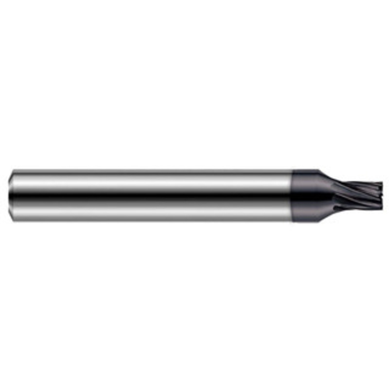 Harvey Tool 1/8, 3/8 LOC, 1/4 Shank Diam, 2-1/2 OAL, 7 Flute Solid Carbide Square End Mill Single End, AlTiN Nano Finish, 20 Helix, RH Flute, RH Cut 854808-C6 – 48888598