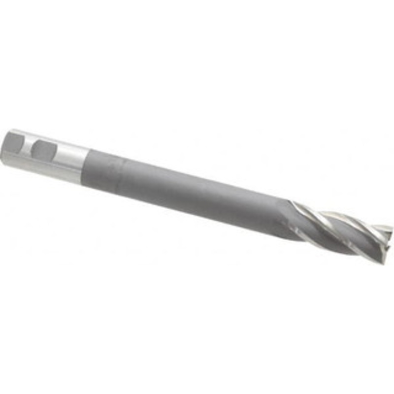 Hertel 1, 2-1/2 LOC, 1 Shank Diam, 10-1/4 OAL, 4 Flute, High Speed Steel Square End Mill Single End, Uncoated, Right Hand Cut 11229 – 79573804