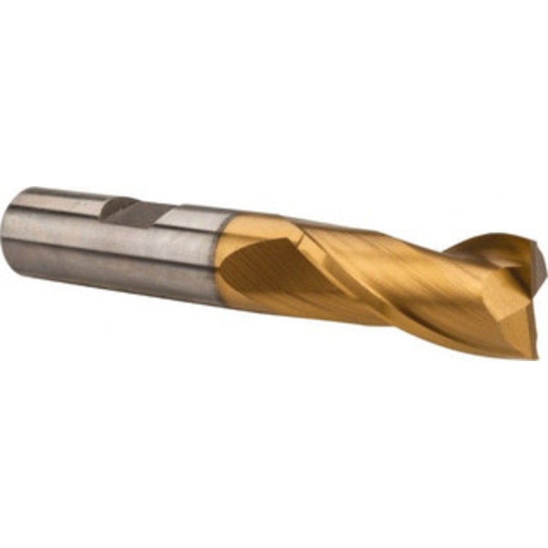 Hertel 1/4, 1/2 LOC, 3/8 Shank Diam, 2-7/16 OAL, 2 Flute, High Speed Steel Square End Mill Single End, TiN Finish, Spiral Flute, 30 Helix, Centercutting, Right Hand Cut, Right Hand Flute E499921149 – 87621959
