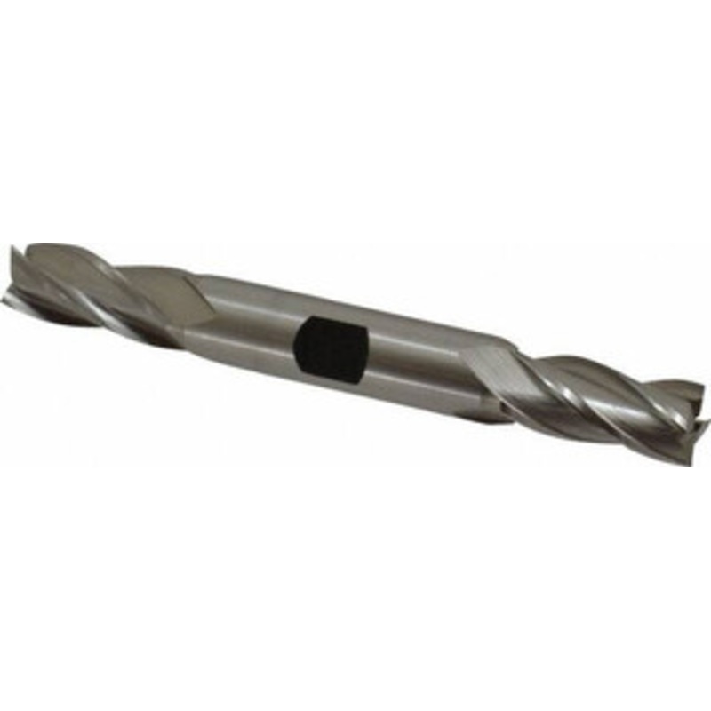 Hertel 15/32, 1 LOC, 1/2 Shank Diam, 4-1/8 OAL, 4 Flute, High Speed Steel Square End Mill Double End, Uncoated, Spiral Flute, 30 Helix, Right Hand Cut, Right Hand Flute E1051030 – 41117599