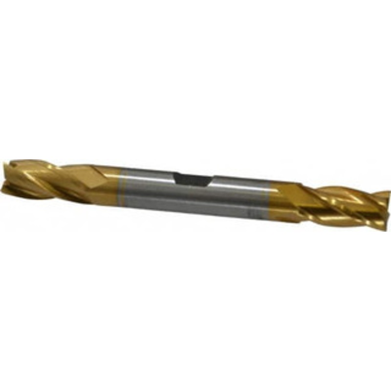 Hertel 3/8, 3/4 LOC, 3/8 Shank Diam, 3-1/2 OAL, 4 Flute, Cobalt Square End Mill Double End, TiN Finish, Spiral Flute, 30 Helix, Centercutting, Right Hand Cut, Right Hand Flute E4053024 – 87151031
