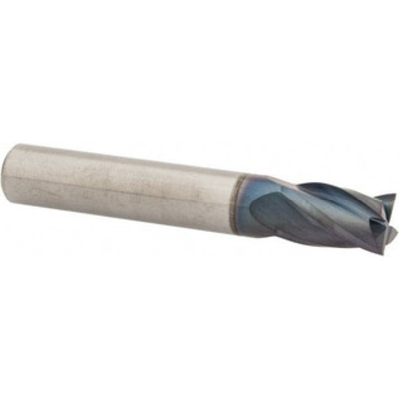Hertel 5/16, 1/2 LOC, 5/16 Shank Diam, 2 OAL, 4 Flute, Solid Carbide Square End Mill Single End, AlTiN Finish, Spiral Flute, 30 Helix, Centercutting, Right Hand Cut, Right Hand Flute 750410 – 89319420