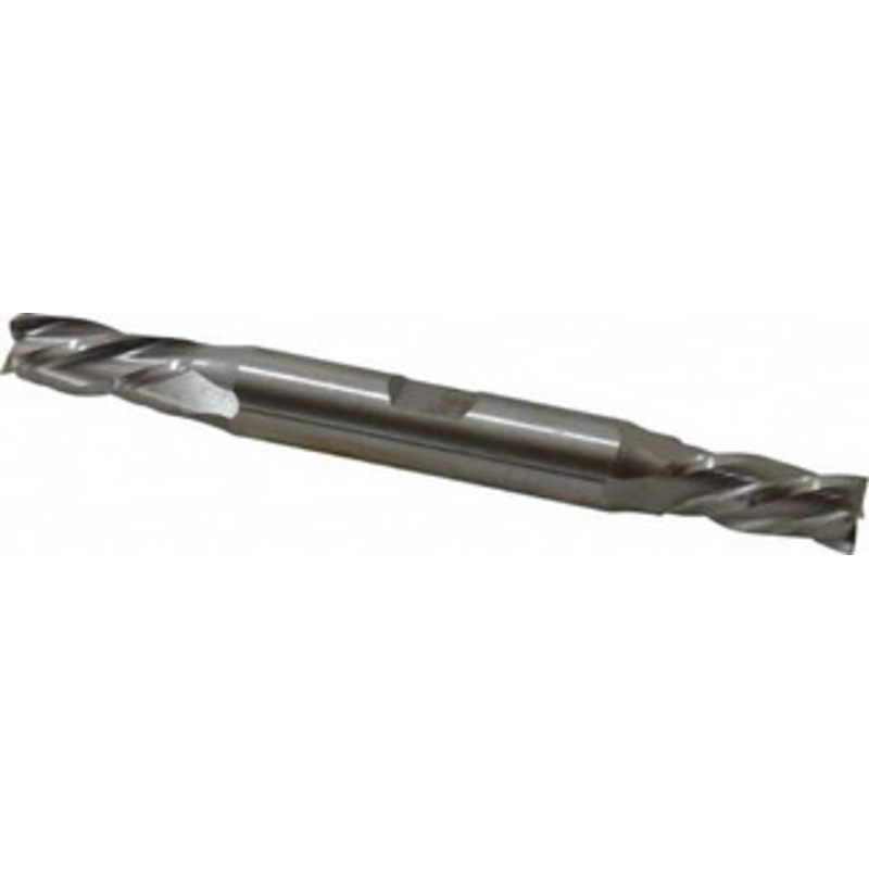 Hertel 5/16, 3/4 LOC, 3/8 Shank Diam, 3-1/2 OAL, 4 Flute, Cobalt Square End Mill Double End, Uncoated, Left Hand Cut, Left Hand Flute 12776 – 89338487