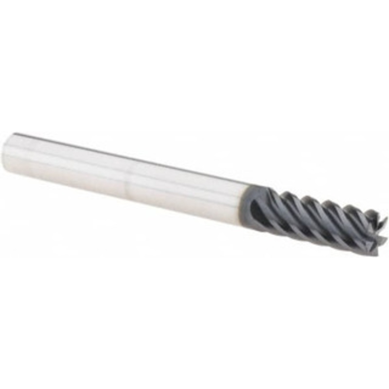 Iscar 1/4, 5/8 LOC, 1/4 Shank Diam, 2-1/2 OAL, 6 Flute, Solid Carbide Square End Mill Single End, TiAlN Finish, Spiral Flute, 45 Helix, Right Hand Cut, Right Hand Flute 5620997 – 78130689