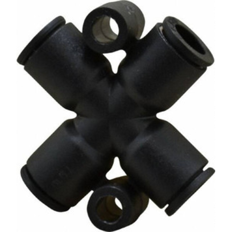 Legris 1/4 Outside Diam, Nylon Push-to-Connect Tube Cross 290 Max psi, Black 3107 56 00 – 85333854