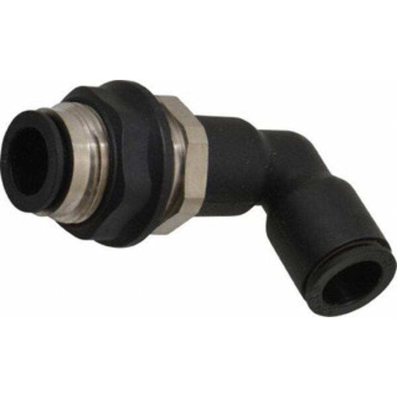 Legris 12mm OD, Tube to Tube, Nylon/Nickel Plated Brass Push-to-Connect Bulkhead Union Elbow 290 Max psi 3139 12 00 – 86840212