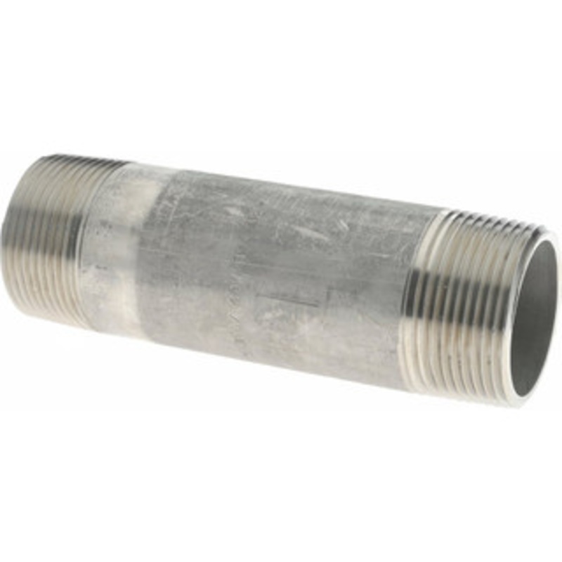 Merit Brass 1-1/4 x 5 316/316L Stainless Steel Pipe Nipple Welded, Threaded, Schedule 40 6020-500 – 36905156