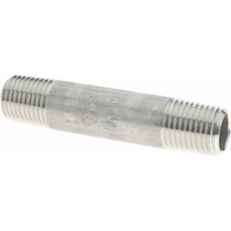 Merit Brass 1/4 x 2.5 316/316L Stainless Steel Pipe Nipple Welded, Threaded, Schedule 40 6104-250 – 36904423