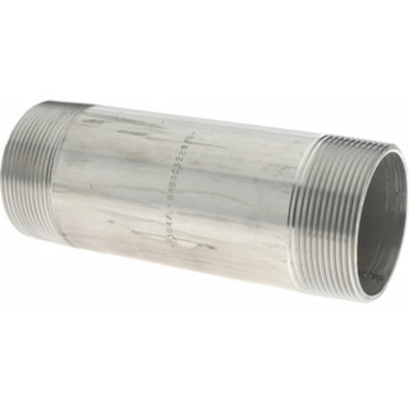 Merit Brass 2 x 6 304/304L Stainless Steel Pipe Nipple Welded, Threaded, Schedule 40 4032-600 – 36904217