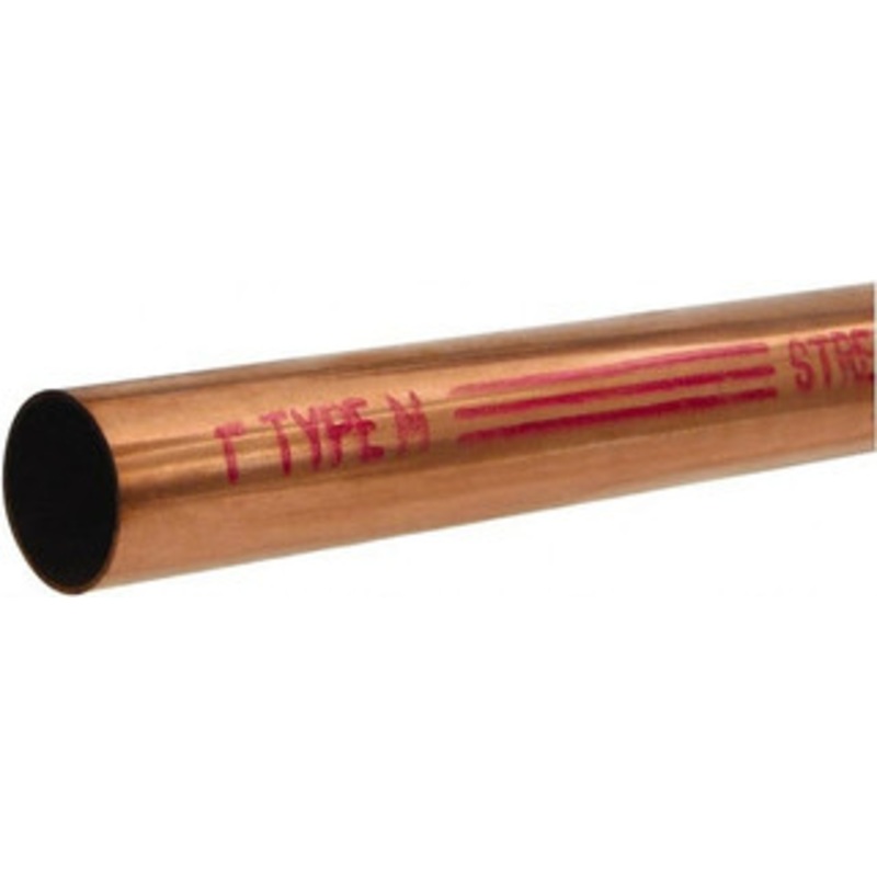 Mueller Industries 10 ft. Long, 2-1/8 OD x 2.009 ID, Grade C12200 Copper Water (M) Tube 0.058 Wall Thickness, 1.46 Ft/Lb MH20010 – 32888885