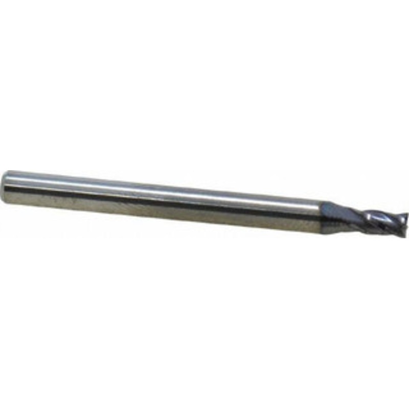 Niagara Cutter 3/32, 3/16 LOC, 1/8 Shank Diam, 1-1/2 OAL, 4 Flute, Solid Carbide Square End Mill Single End, TiAlN Finish, Spiral Flute, 30 Helix, Centercutting, Right Hand Cut, Right Hand Flute, Series C430 17005470 – 36703619