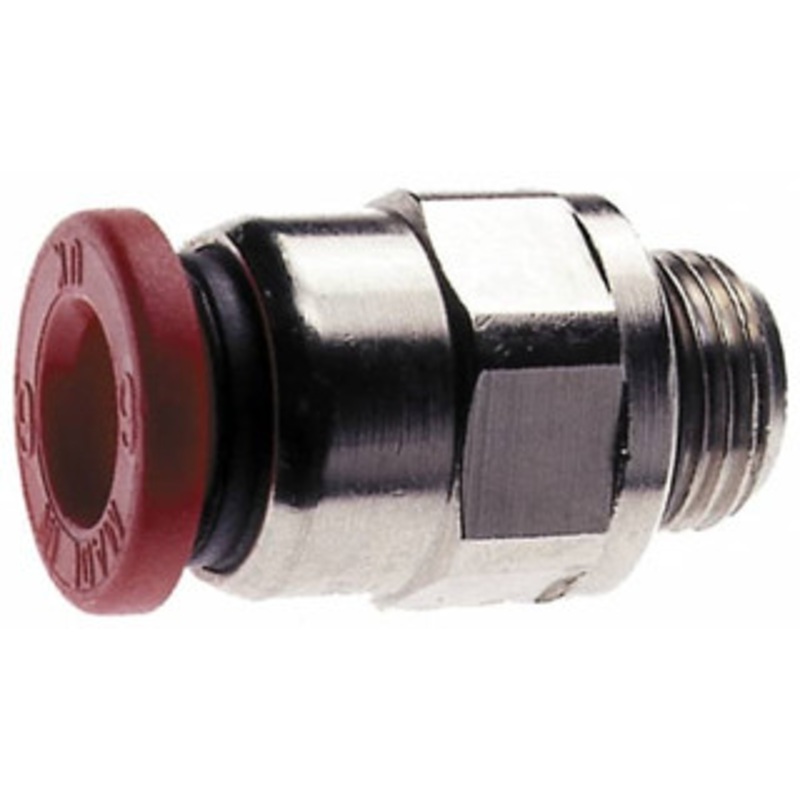 Norgren 10mm Tube OD, 1/2 BSPP Brass Push-to-Connect Tube Male Connector Tube to Male BSPP Connection, 150 Max psi, Nitrile O-Ring, 0 to 175F Working Temp C02251048 – 00350744