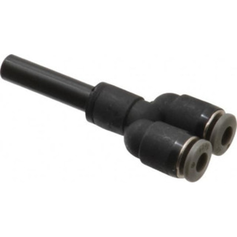 Norgren 5/32 Tube OD, Brass Push-to-Connect Tube Y Stem Connector Tube to Stem Connection, 150 Max psi, Nitrile O-Ring, 0 to 175F Working Temp C20840402 – 00348664