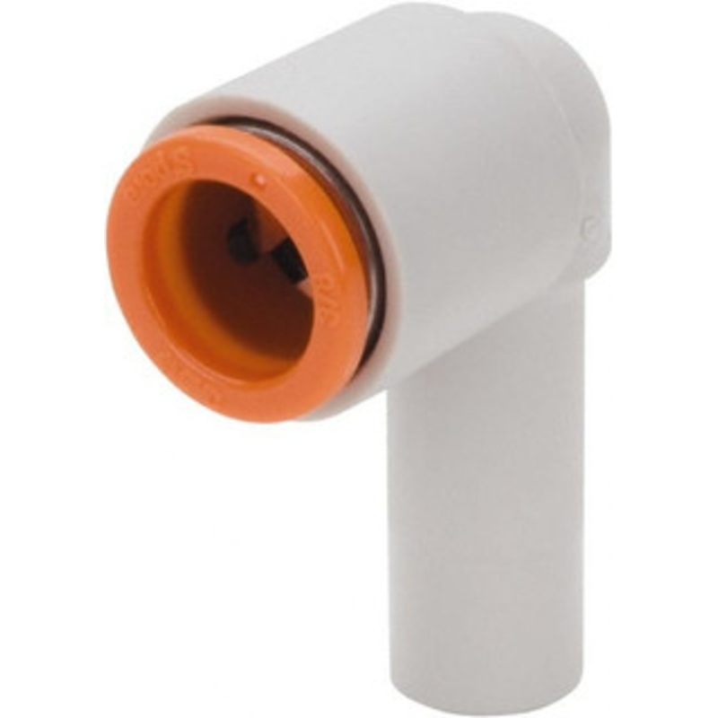 SMC Pneumatics 5/16 OD, Brass/Polybutylene Push-to-Connect Plug-In Elbow 145 Max psi, 5/16 Stem Diam KQ2L09-99A – 51437523