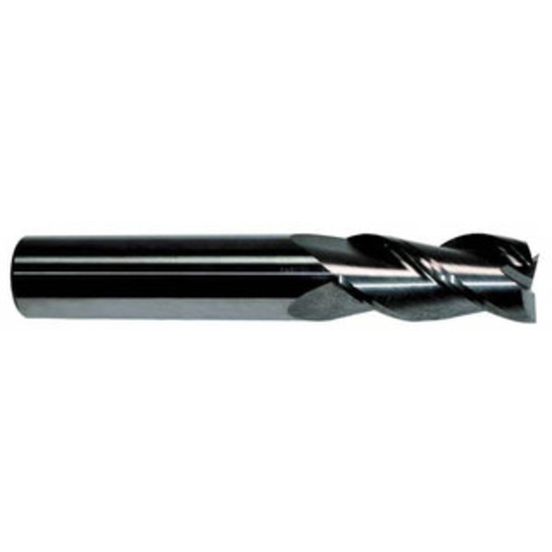 Accupro 11/16, 1 LOC, 3/4 Shank Diam, 3 OAL, 3 Flute, Solid Carbide Square End Mill Single End, Uncoated, Spiral Flute, 40 Helix, Centercutting, Right Hand Cut, Right Hand Flute 12182196 – 09653916