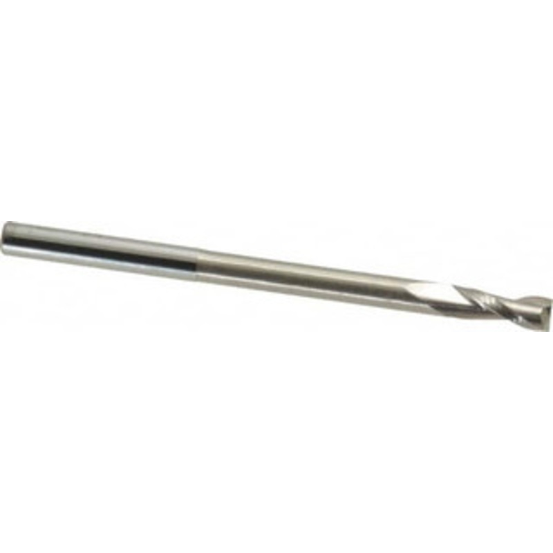 Accupro 3/16, 1/2 LOC, 3/16 Shank Diam, 3 OAL, 2 Flute, Solid Carbide Square End Mill Single End, Uncoated, Spiral Flute, 40 Helix, Centercutting, Right Hand Cut, Right Hand Flute 12181200 – 02037380