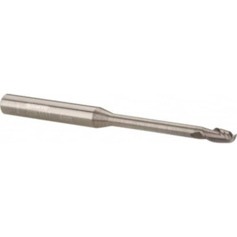 Accupro 4mm, 8mm LOC, 6mm Shank Diam, 75mm OAL, 2 Flute, Solid Carbide Square End Mill Single End, Uncoated, Spiral Flute, 40 Helix, Centercutting, Right Hand Cut, Right Hand Flute 12177222 – 00163337
