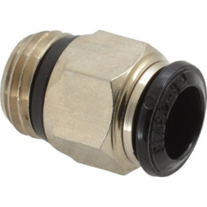 Aignep USA 8mm Outside Diam, 1/4 Universal, Nickel Plated Brass Push-to-Connect Tube Male Connector 250 Max psi, Tube to Universal Thread Connection, Buna O-Ring 50000N-8-1/4 – 82171778