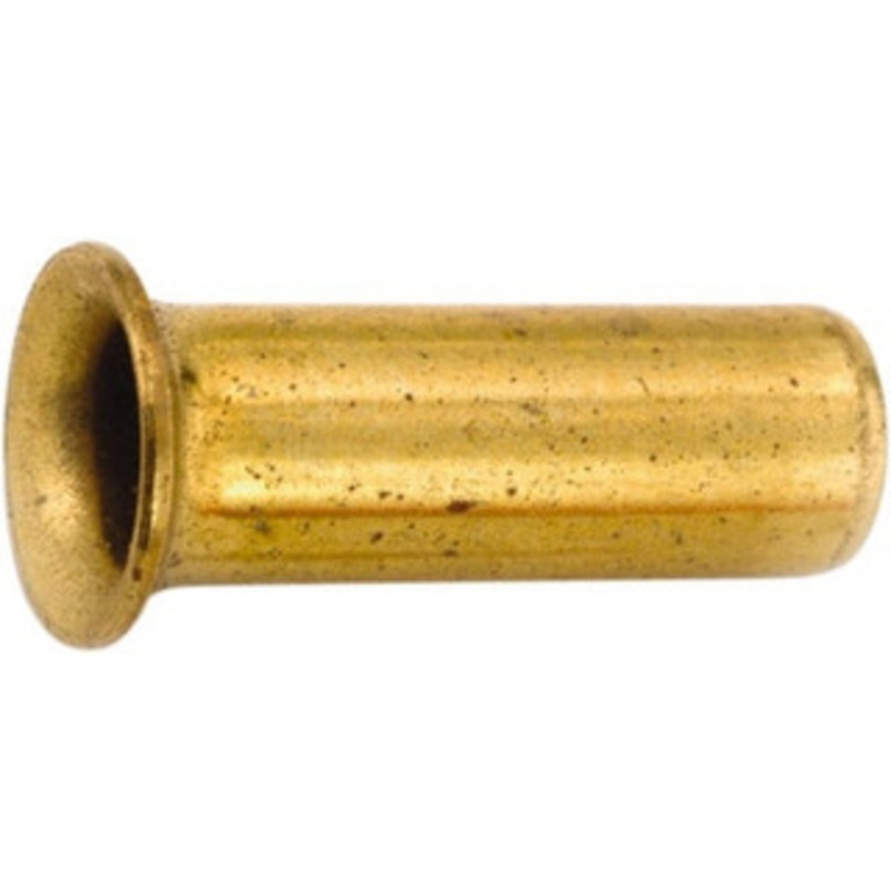 Anderson Metals 1/2 Tube OD Brass Compression Tube C.T.S. Insert Stiffener Tube Insert Ends, 200 Max psi 730561-08 – 55508261
