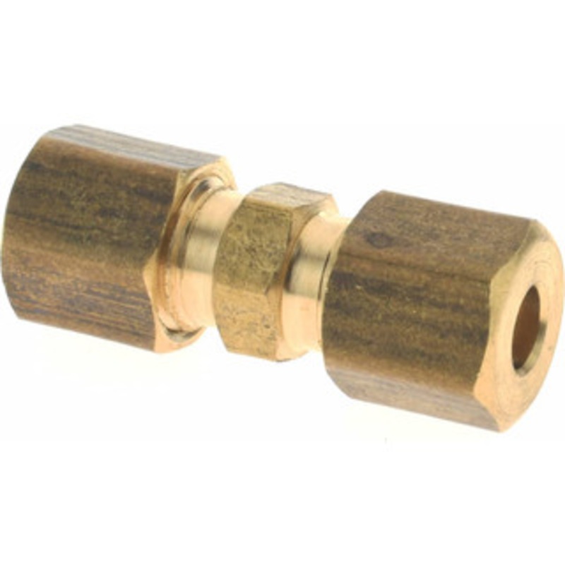 CerroBrass 3/16 Tube OD Brass Compression Tube Union Comp x Comp Ends P-62A-33 – 36983005