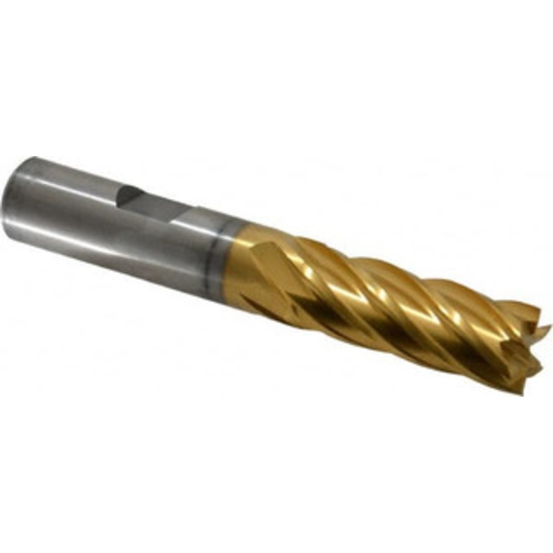 Cleveland 1/2, 1-1/4 LOC, 1/2 Shank Diam, 3-1/4 OAL, 6 Flute, Cobalt Square End Mill Single End, TiN Finish, Spiral Flute, 30 Helix, Centercutting, Right Hand Cut, Right Hand Flute, Series HGC-4C C32598 – 87437653