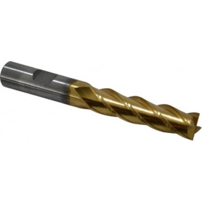 Cleveland 1/2, 2 LOC, 1/2 Shank Diam, 4 OAL, 4 Flute, Powdered Metal Square End Mill Single End, TiN Finish, Spiral Flute, 37 Helix, Centercutting, Right Hand Cut, Right Hand Flute, Series PM-4 C32020 – 87434858