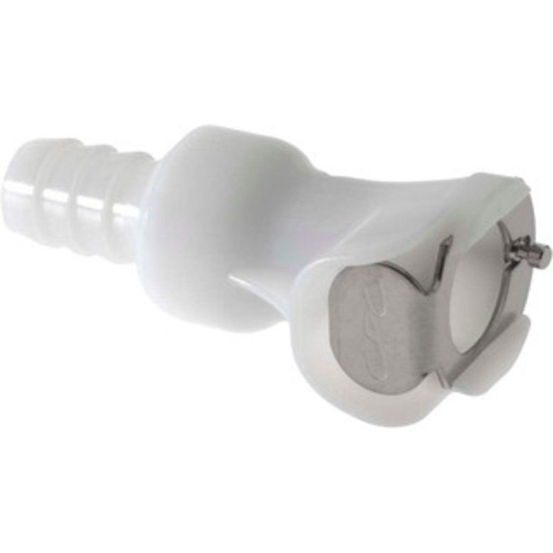CPC Colder Products 1/4 Nominal Flow, 3/8 ID, Female, Inline Hose Barb-Female Socket 120 Max psi, -40 to 180F, Acetal Coupling, Buna-N O-Ring PLCD17006 – 48610729