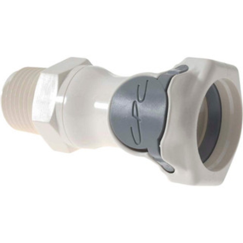 CPC Colder Products 3/8 Nominal Flow, 1/2 NPT Thread, Female, Inline Threaded-Female Socket 125 Max psi, -40 to 280F, Polysulfone Coupling, EPDM O-Ring HFCD10835 – 48733596