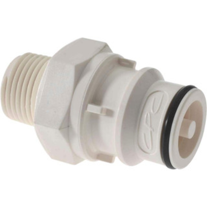 CPC Colder Products 3/8 Nominal Flow, 3/8 NPT Thread, Male, Inline Threaded-Male Plug 125 Max psi, -40 to 280F, Polysulfone Coupling, EPDM O-Ring HFC24635 – 48734164