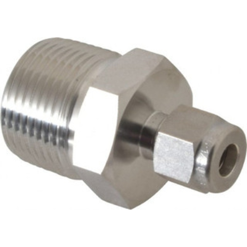 Ham-Let 1/4 Tube OD x 3/4 MPT Stainless Steel Compression Tube Male Connector Comp x MNPT Ends 3003087 – 86760857