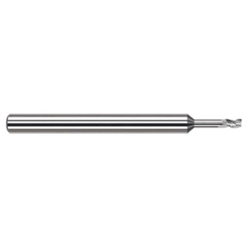 Harvey Tool 1.4mm, 2.1mm LOC, 1/8 Shank Diam, 2-1/2 OAL, 3 Flute Solid Carbide Square End Mill Single End, Uncoated, 30 Helix, Centercutting, RH Flute, RH Cut 33255 – 55197511