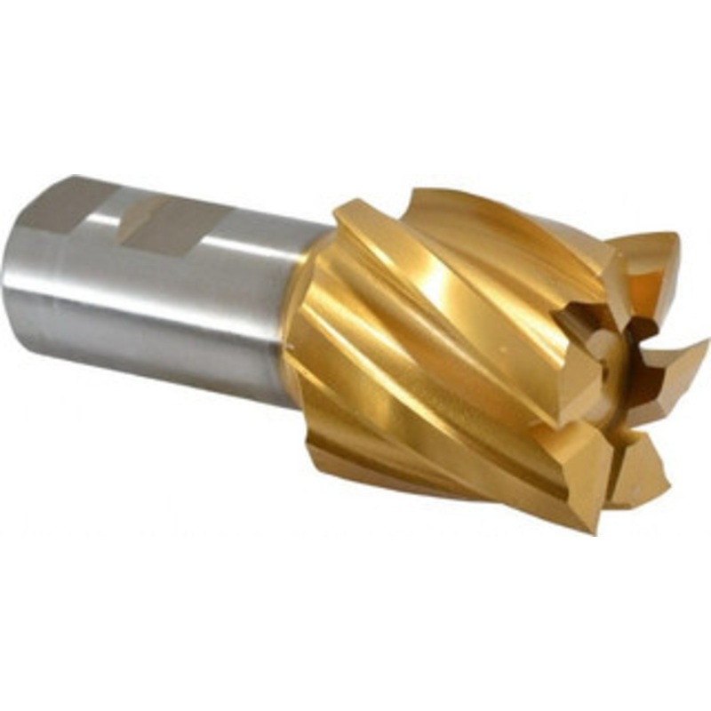 Hertel 2, 2 LOC, 1-1/4 Shank Diam, 4-1/2 OAL, 6 Flute, High Speed Steel Square End Mill Single End, TiN Finish, Spiral Flute, 30 Helix, Right Hand Cut, Right Hand Flute E8032200 – 41120288