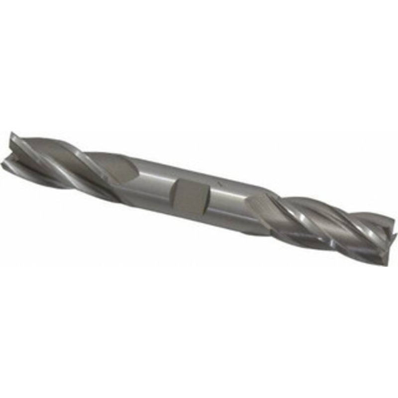 Hertel 5/8, 1-3/8 LOC, 5/8 Shank Diam, 5 OAL, 4 Flute, High Speed Steel Square End Mill Double End, Uncoated, Spiral Flute, 30 Helix, Centercutting, Right Hand Cut, Right Hand Flute E1053040 – 87151262