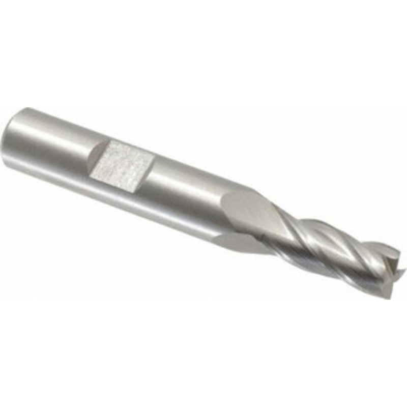 Hertel 7.5mm, 3/4 LOC, 3/8 Shank Diam, 2-1/2 OAL, 4 Flute, Cobalt Square End Mill Single End, Uncoated, 30 Helix, Centercutting, Right Hand Cut 11749 – 59912121