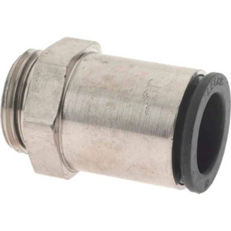 Legris 12mm Outside Diam, 3/8 BSPP, Nickel Plated Brass Push-to-Connect Tube Male Connector 290 Max psi 3101 12 17 – 48680821