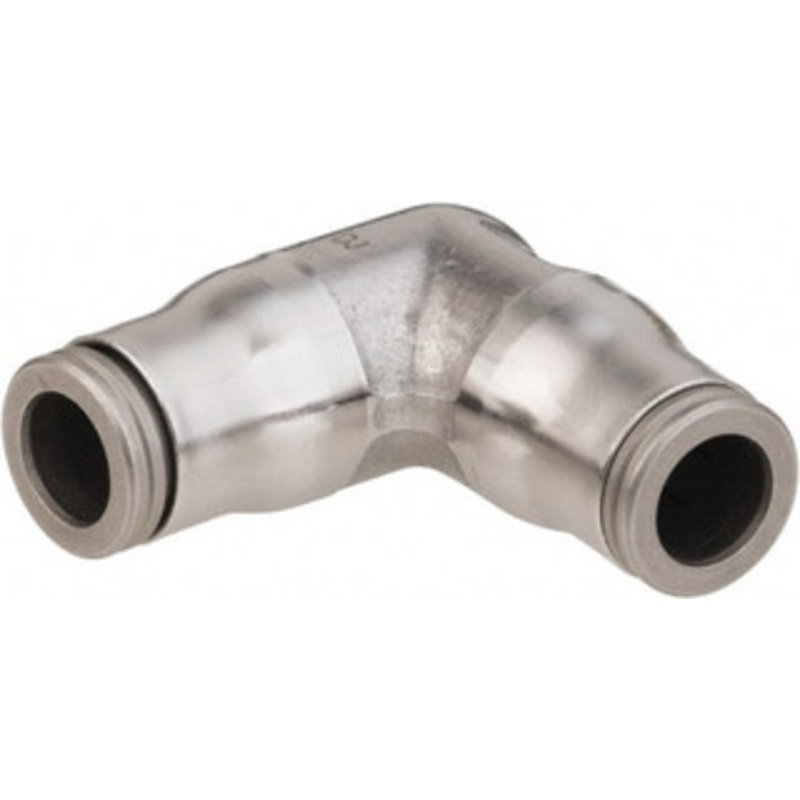 Legris 6mm Outside Diam, Stainless Steel Push-to-Connect Tube Union Elbow 435 Max psi, Tube to Tube Connection, FKM O-Ring 3802 06 00 – 48686695
