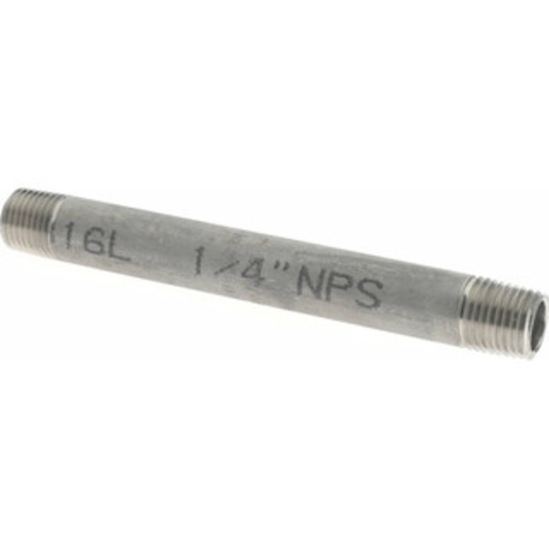 Merit Brass 1/4 x 4.5 316/316L Stainless Steel Pipe Nipple Welded, Threaded, Schedule 40 6004-450 – 36904464