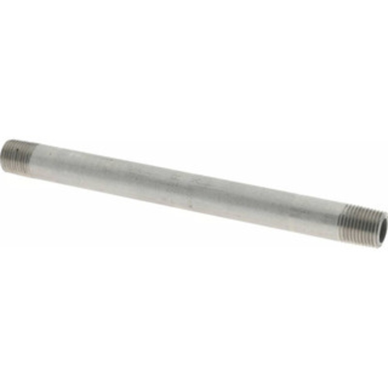 Merit Brass 1/8 x 4.5 304/304L Stainless Steel Pipe Nipple Welded, Threaded, Schedule 40 4002-450 – 36903110